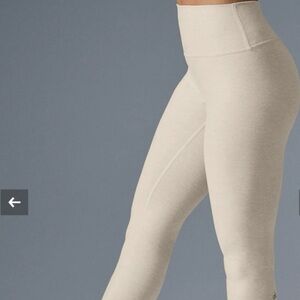 Alo Alosoft High-Waist 7/8 Highlight Legging Oatmeal Heather
